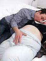 Chubby mature lady fucking and sucking