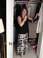 Naughty american housewife dressing up and then some