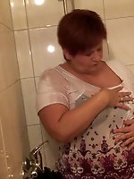I shower in clothes and then an hot strip