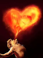 Mature female is posing outdoors