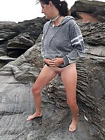 Naughty mademoiselle having massive boobs