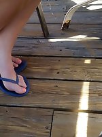 My girls feet in various scenarios and sandals