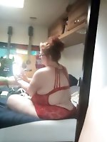 Elderly women indulging in pleasurable activities