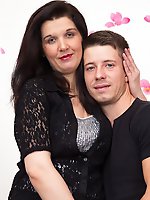 Horny housewife playing with her younger lover