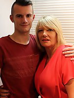 Naughty British housewife doing her toy boy